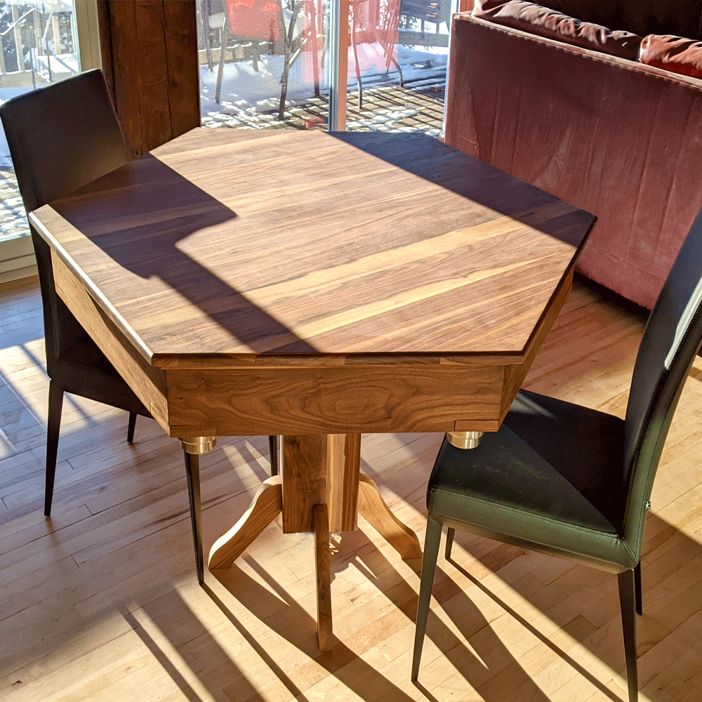 Table de poker avec top