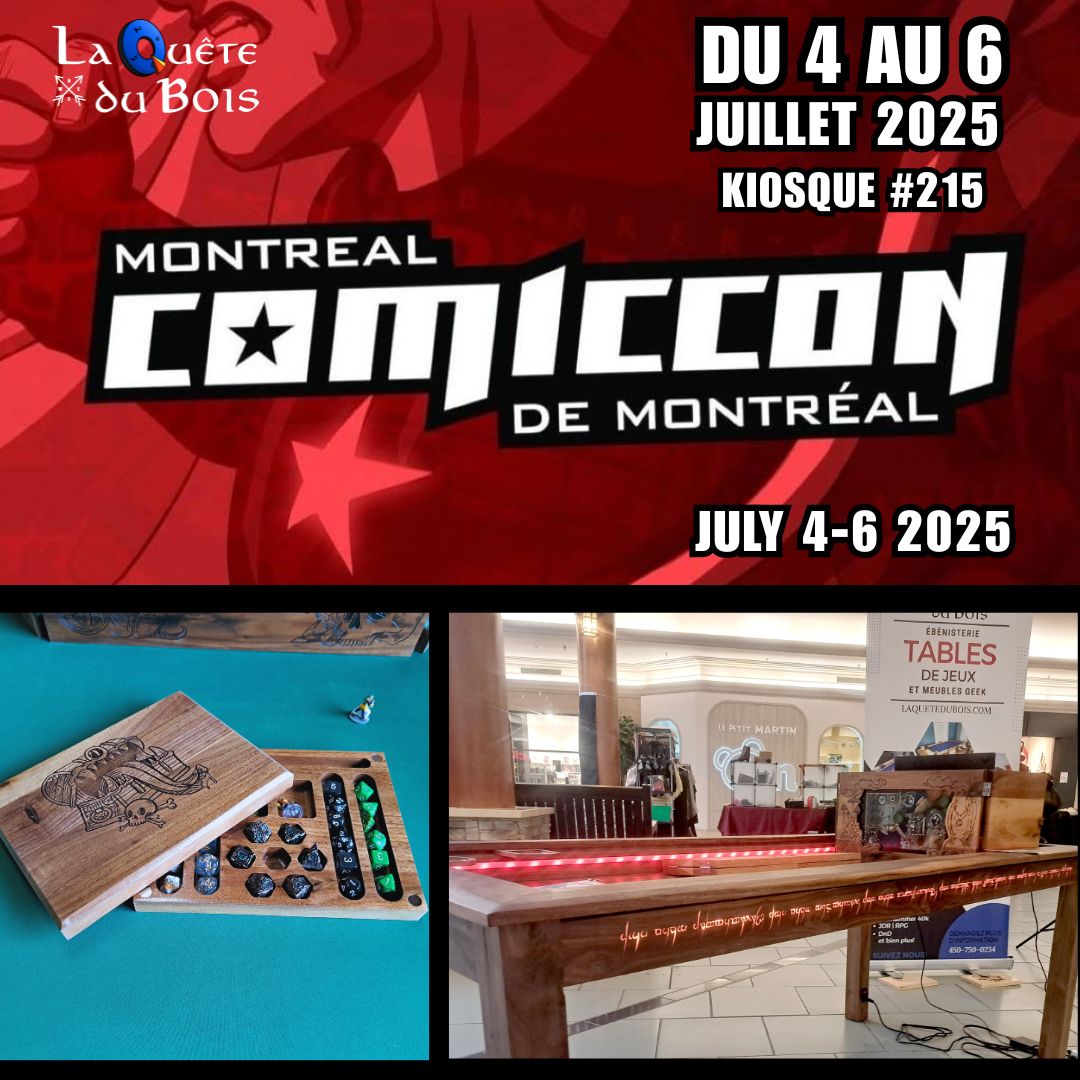 Comiccon Montréal Juillet 2025 - Merci infiniment pour votre soutien !