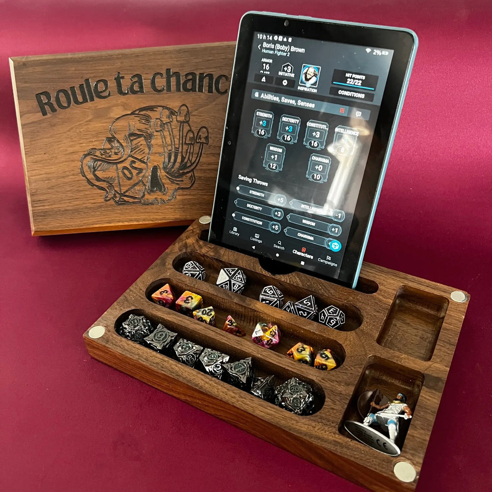 Table de jeux de rôle Meuble Geek Québec La Quete du Bois
