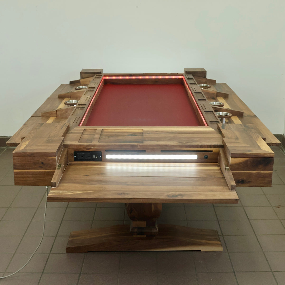epik table with custom trestle open